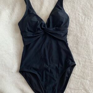 Old Navy Black One Piece Swimwear with Elegant Silhouettes